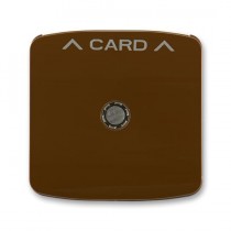3559A-A00700 H  Kryt spínače kartového, s čirým průzorem, s potiskem, hnědá